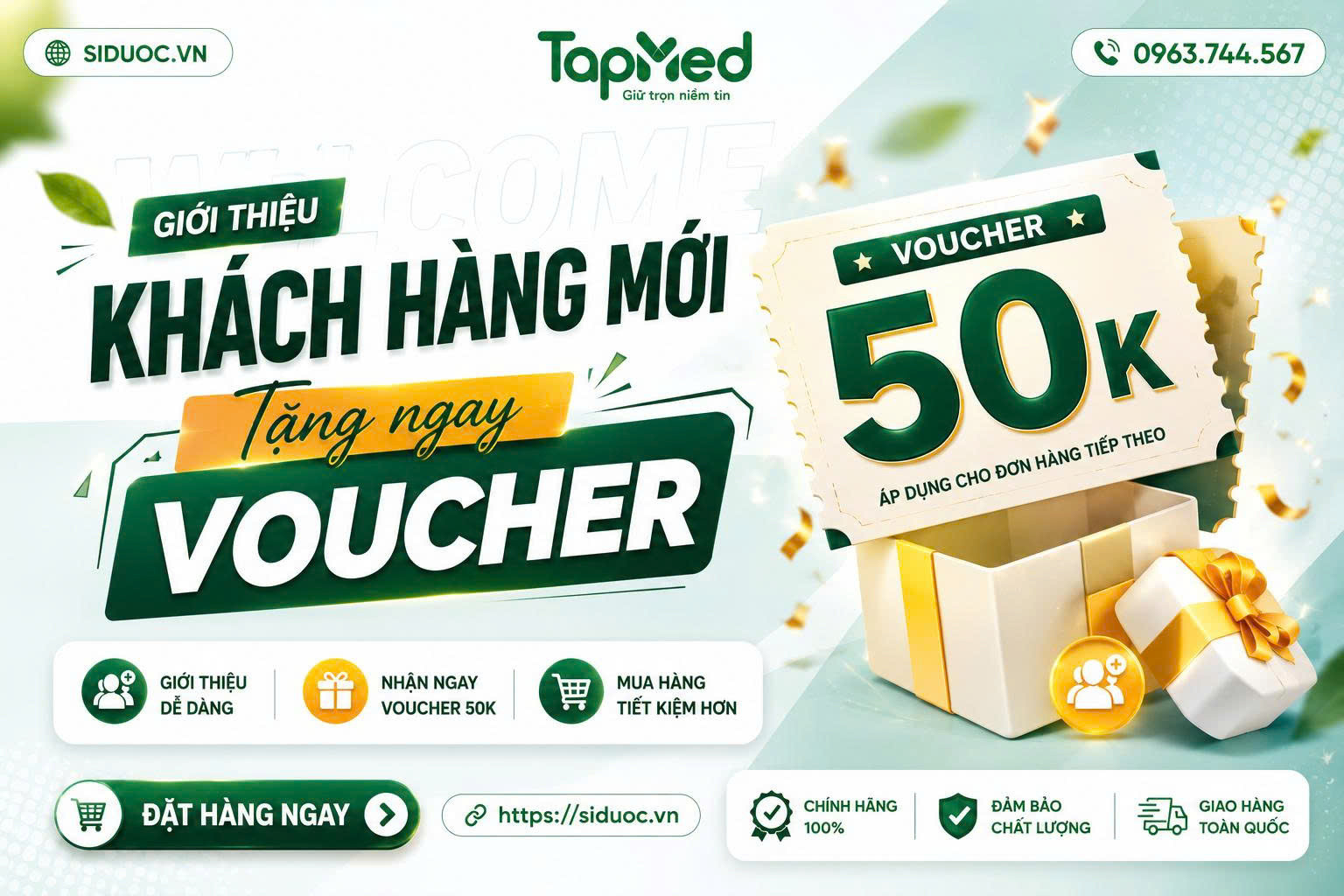 🎁 GIỚI THIỆU KHÁCH HÀNG MỚI – NHẬN NGAY VOUCHER 50K 🎁